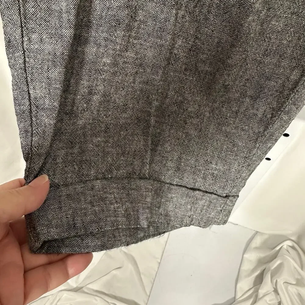Jones New York Black Heathered Linen Pants Plus Sz 1X‎ Career Essential
